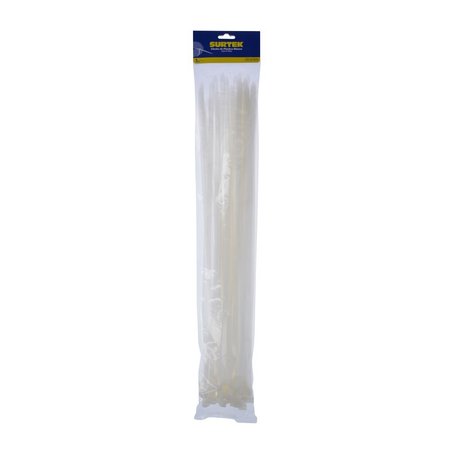 SURTEK Plastic Cable Tie White Color 50 Pieces 500 X 78Mm 114229
